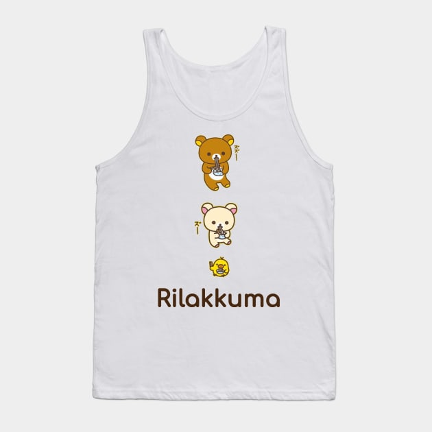 Rilakkuma and friends Tank Top by cutie_eyes